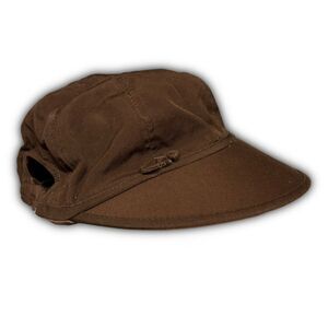 Women's Boe-Tied Brown Sun Hat